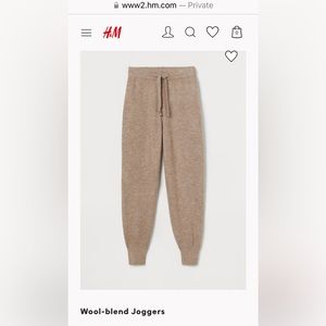 Wool blend joggers EUC